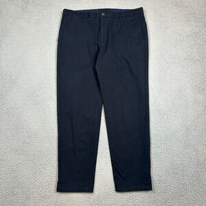 Proper Cloth Pants Size 34 x 30 Black Flat Front Chino Men's Casual Coastal